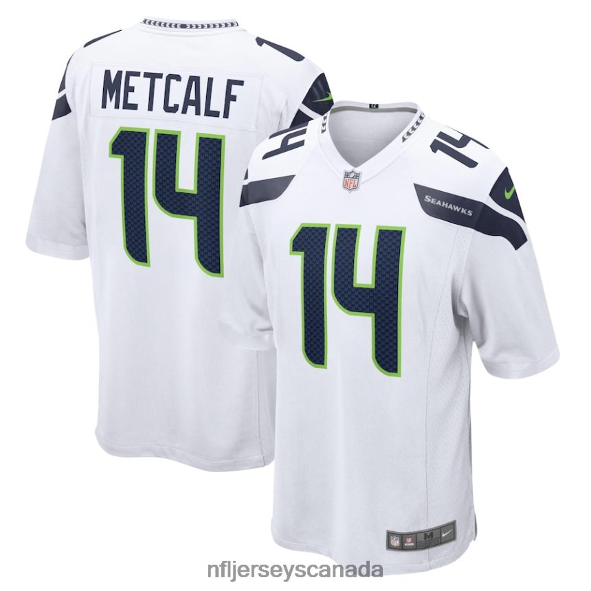 Men Seattle Seahawks DK Metcalf Nike White Game Jersey Clothing NFL TBXFR61307