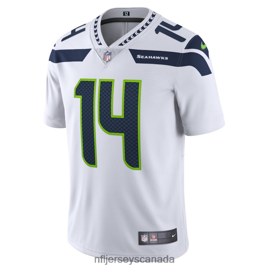 Men Seattle Seahawks DK Metcalf Nike White Vapor Limited Jersey Clothing NFL TBXFR6892