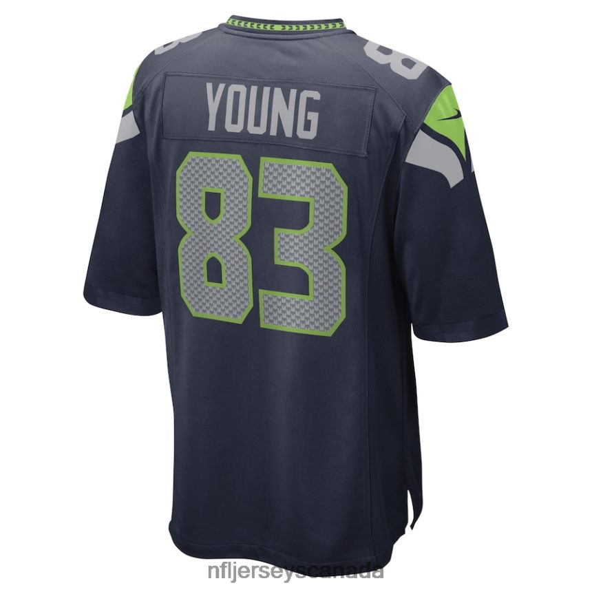 Men Seattle Seahawks Dareke Young Nike College Navy Game Player Jersey Clothing NFL TBXFR66619