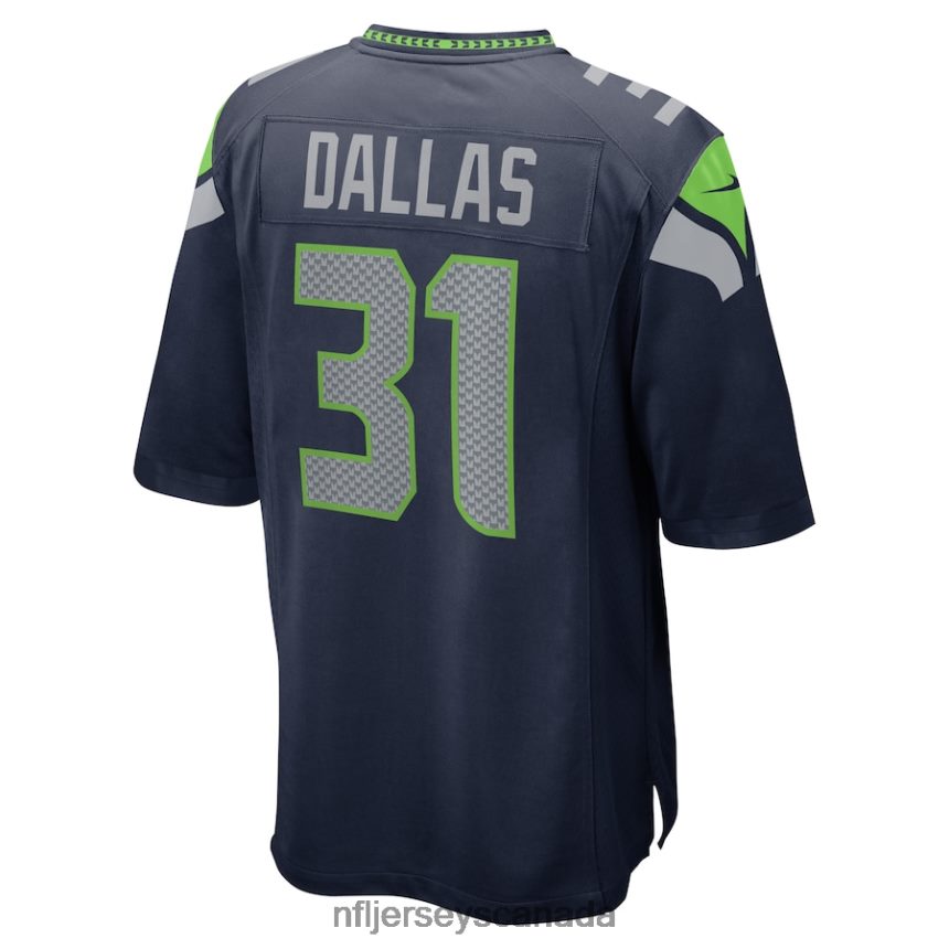 Men Seattle Seahawks DeeJay Dallas Nike College Navy Game Jersey Clothing NFL TBXFR63850