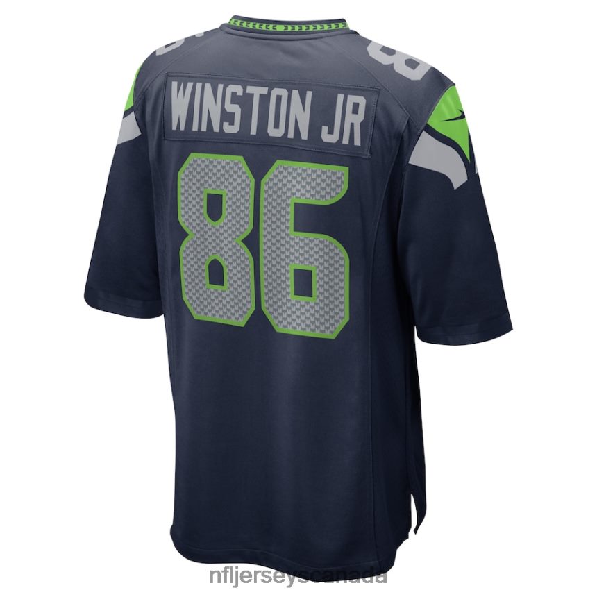 Men Seattle Seahawks Easop Winston Jr Nike College Navy Home Game Player Jersey Clothing NFL TBXFR66906