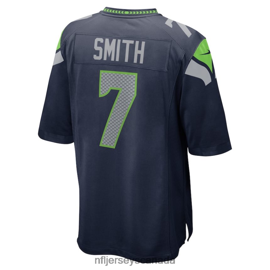 Men Seattle Seahawks Geno Smith Nike College Navy Game Jersey Clothing NFL TBXFR6229
