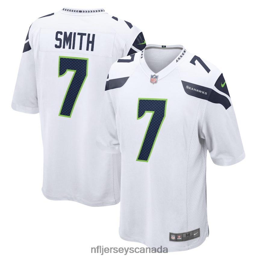 Men Seattle Seahawks Geno Smith Nike White Game Player Jersey Clothing NFL TBXFR62805