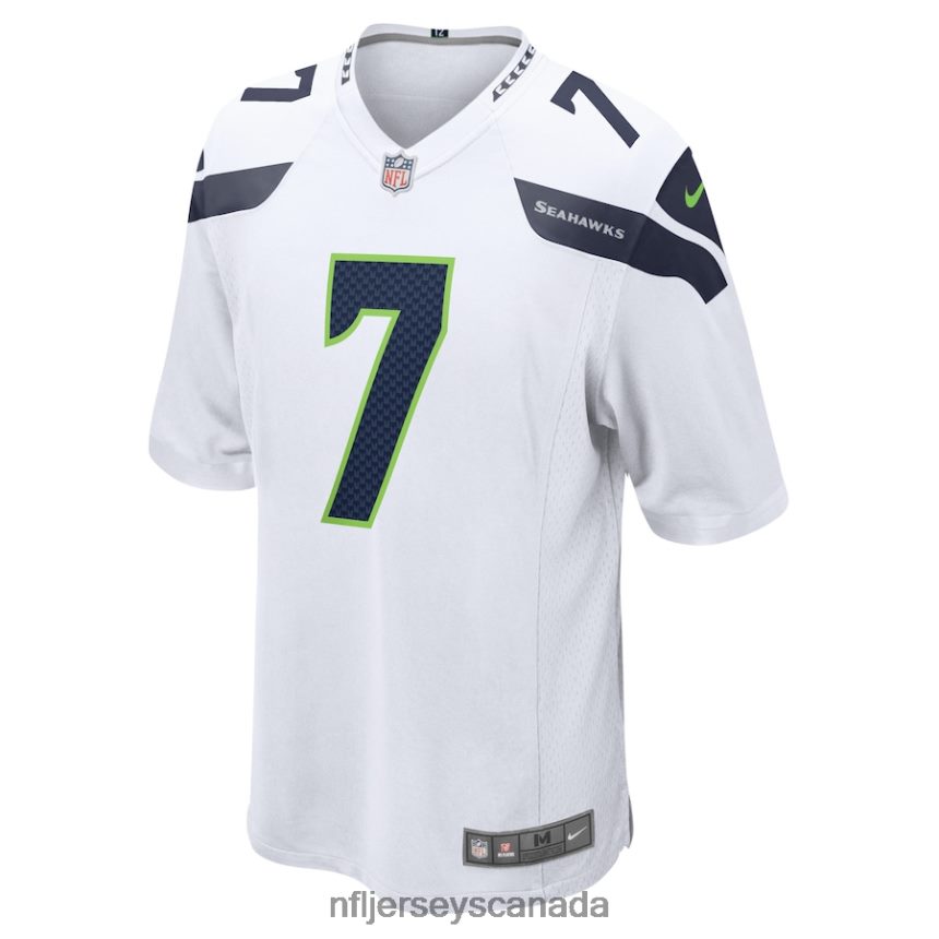 Men Seattle Seahawks Geno Smith Nike White Game Player Jersey Clothing NFL TBXFR62805