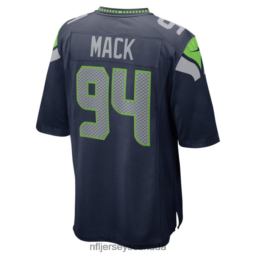 Men Seattle Seahawks Isaiah Mack Nike College Navy Home Game Player Jersey Clothing NFL TBXFR65984