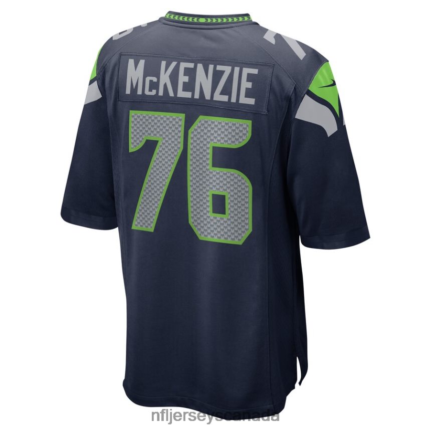 Men Seattle Seahawks Jalen McKenzie Nike College Navy Home Game Player Jersey Clothing NFL TBXFR66925