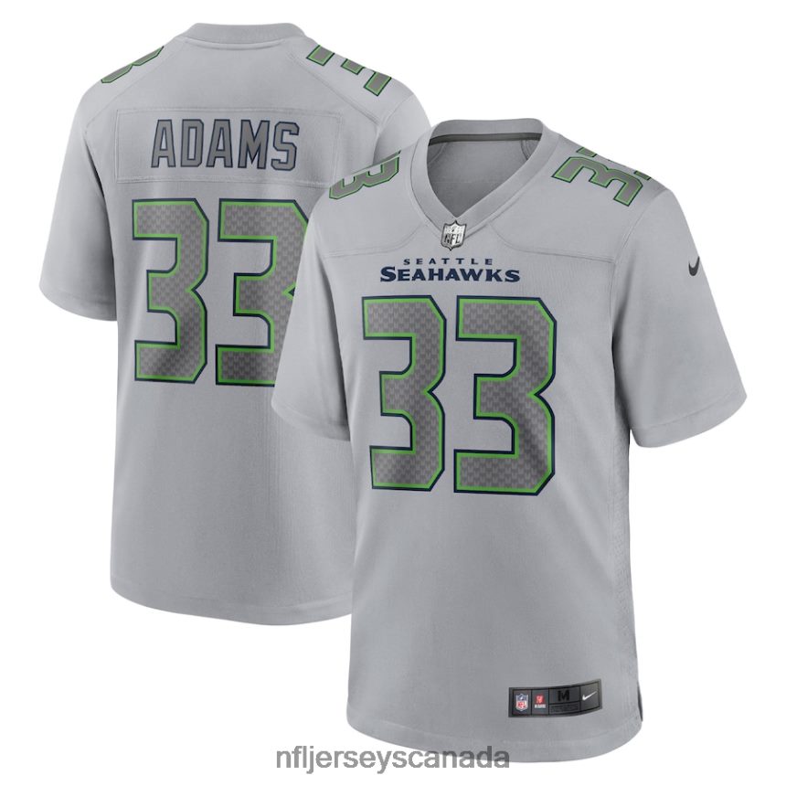Men Seattle Seahawks Jamal Adams Nike Gray Atmosphere Fashion Game Jersey Clothing NFL TBXFR61599