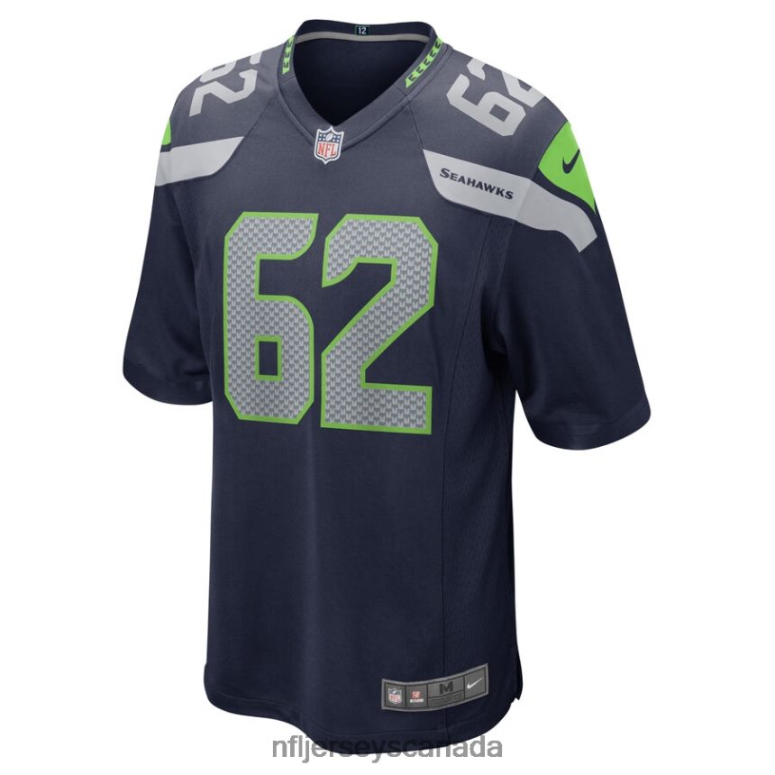 Men Seattle Seahawks Joey Hunt Nike College Navy Home Game Player Jersey Clothing NFL TBXFR66869