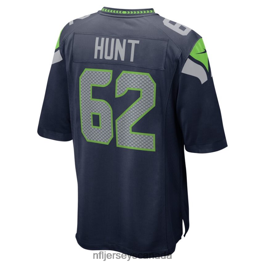Men Seattle Seahawks Joey Hunt Nike College Navy Home Game Player Jersey Clothing NFL TBXFR66869