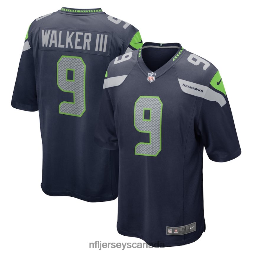 Men Seattle Seahawks Kenneth Walker III Nike Navy Player Game Jersey Clothing NFL TBXFR6219