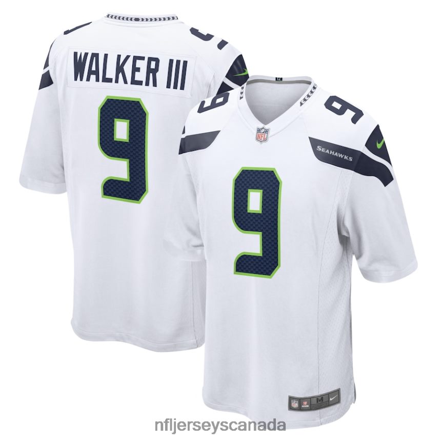 Men Seattle Seahawks Kenneth Walker III Nike White Away Game Player Jersey Clothing NFL TBXFR62227
