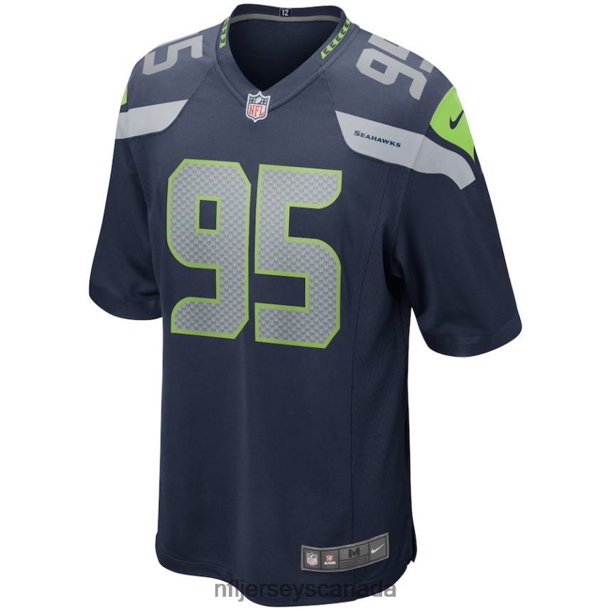 Men Seattle Seahawks LJ Collier Nike College Navy Game Player Jersey Clothing NFL TBXFR63500