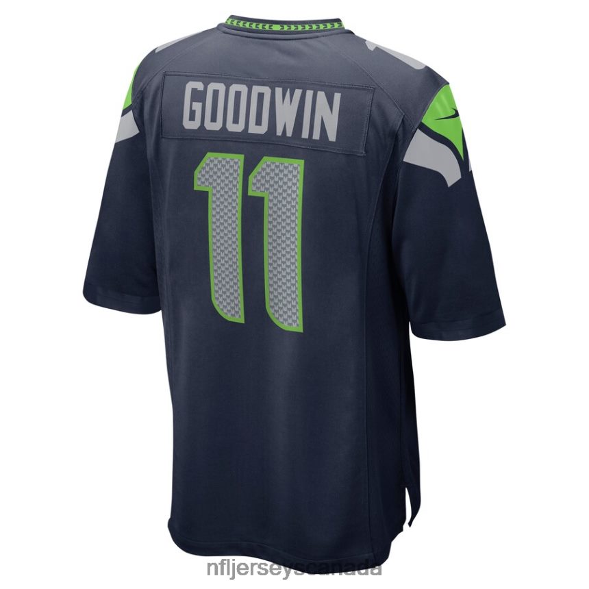 Men Seattle Seahawks Marquise Goodwin Nike College Navy Home Game Player Jersey Clothing NFL TBXFR62519