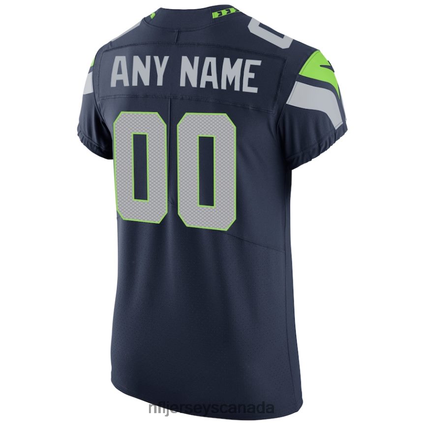 Men Seattle Seahawks Nike Navy Vapor Untouchable Custom Elite Jersey Clothing NFL TBXFR61154