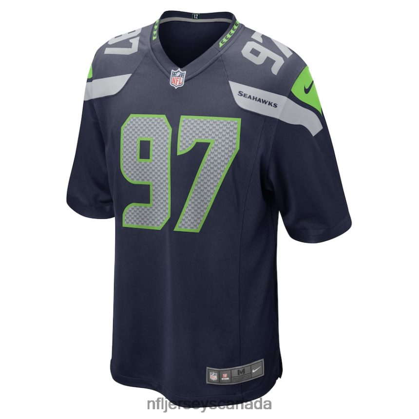 Men Seattle Seahawks Poona Ford Nike College Navy Game Jersey Clothing NFL TBXFR64968
