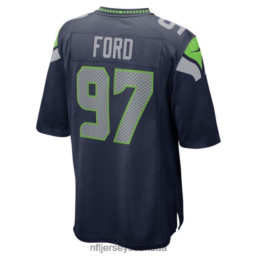Men Seattle Seahawks Poona Ford Nike College Navy Game Jersey Clothing NFL TBXFR64968