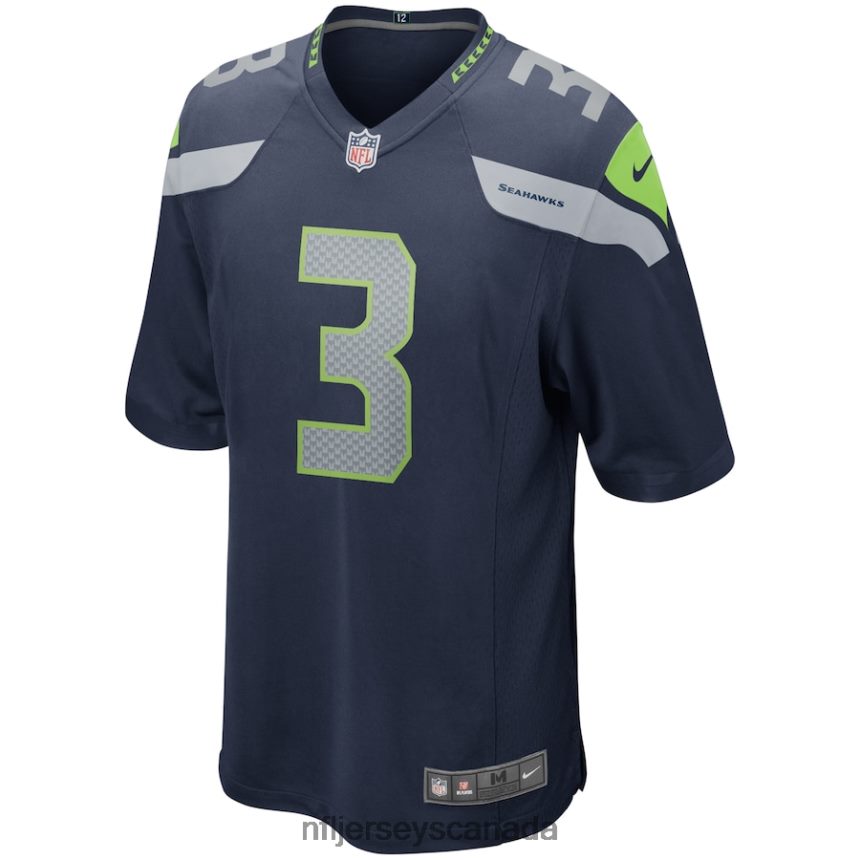 Men Seattle Seahawks Russell Wilson Nike College Navy Game Player Jersey Clothing NFL TBXFR61615