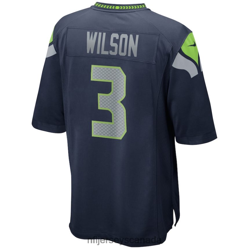 Men Seattle Seahawks Russell Wilson Nike College Navy Game Player Jersey Clothing NFL TBXFR61615