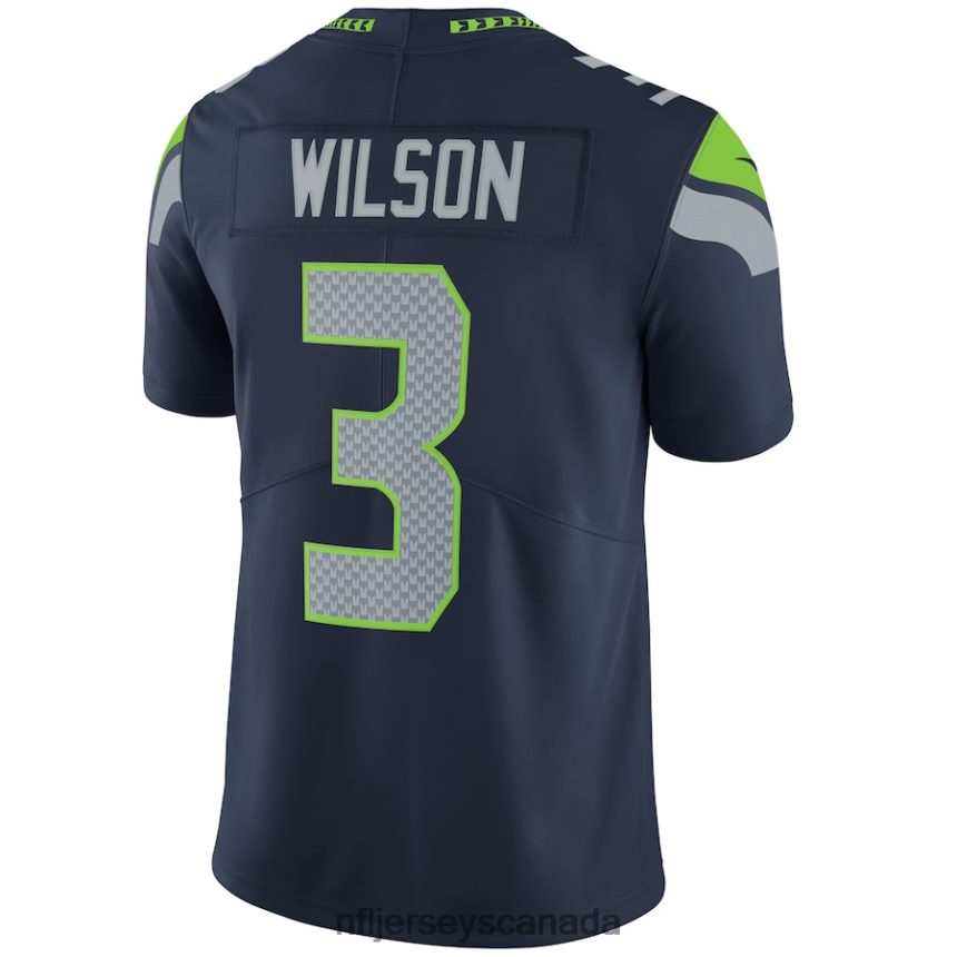 Men Seattle Seahawks Russell Wilson Nike College Navy Vapor Untouchable Limited Player Jersey Clothing NFL TBXFR62348