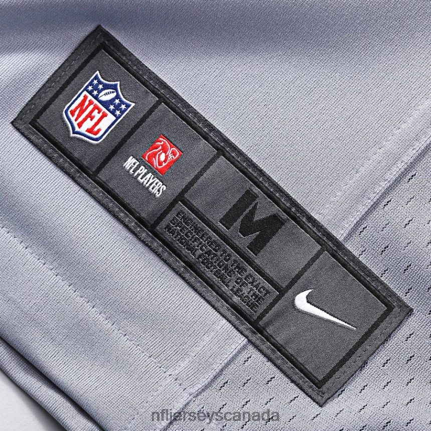 Men Seattle Seahawks Russell Wilson Nike Gray Alternate Game Jersey Clothing NFL TBXFR61877