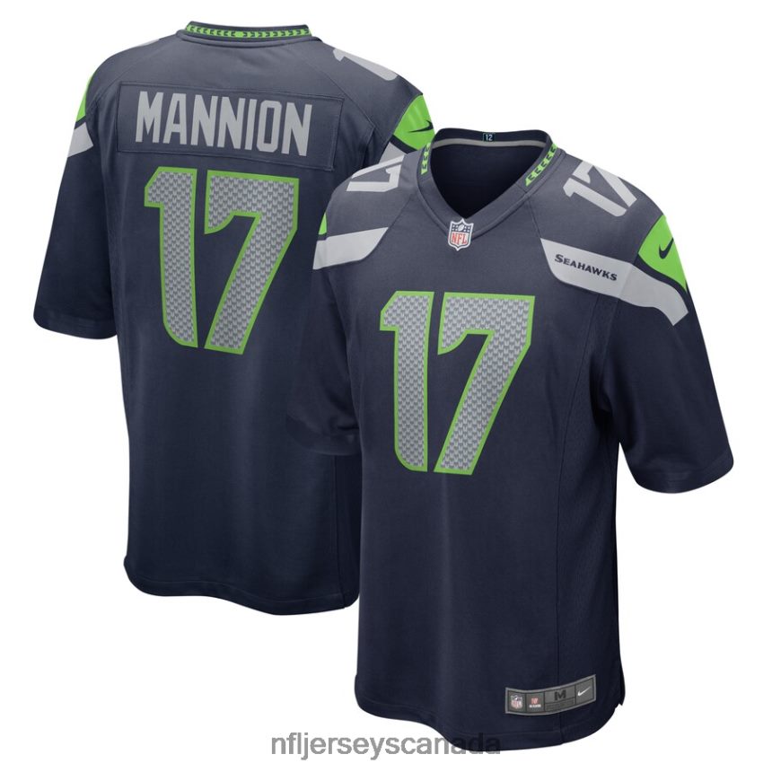 Men Seattle Seahawks Sean Mannion Nike College Navy Home Game Player Jersey Clothing NFL TBXFR65658