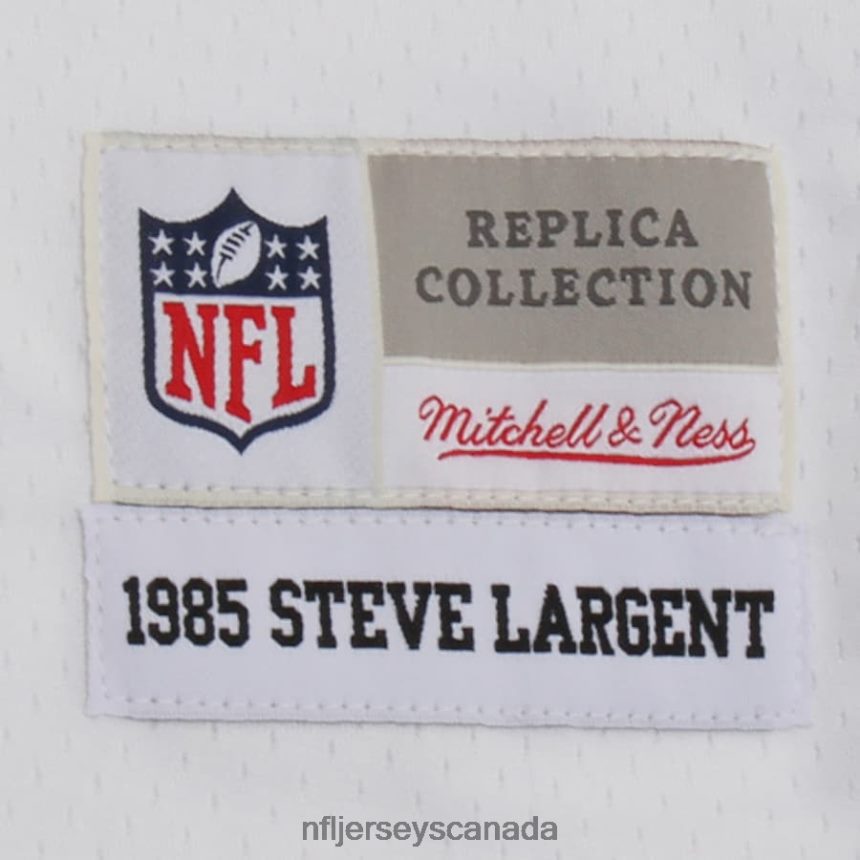 Men Seattle Seahawks Steve Largent Mitchell  Ness White Retired Player Legacy Replica Jersey Clothing NFL TBXFR64913
