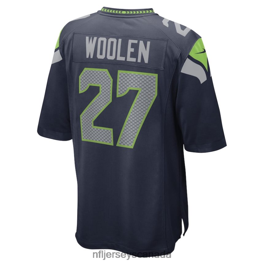 Men Seattle Seahawks Tariq Woolen Nike College Navy Game Player Jersey Clothing NFL TBXFR6163