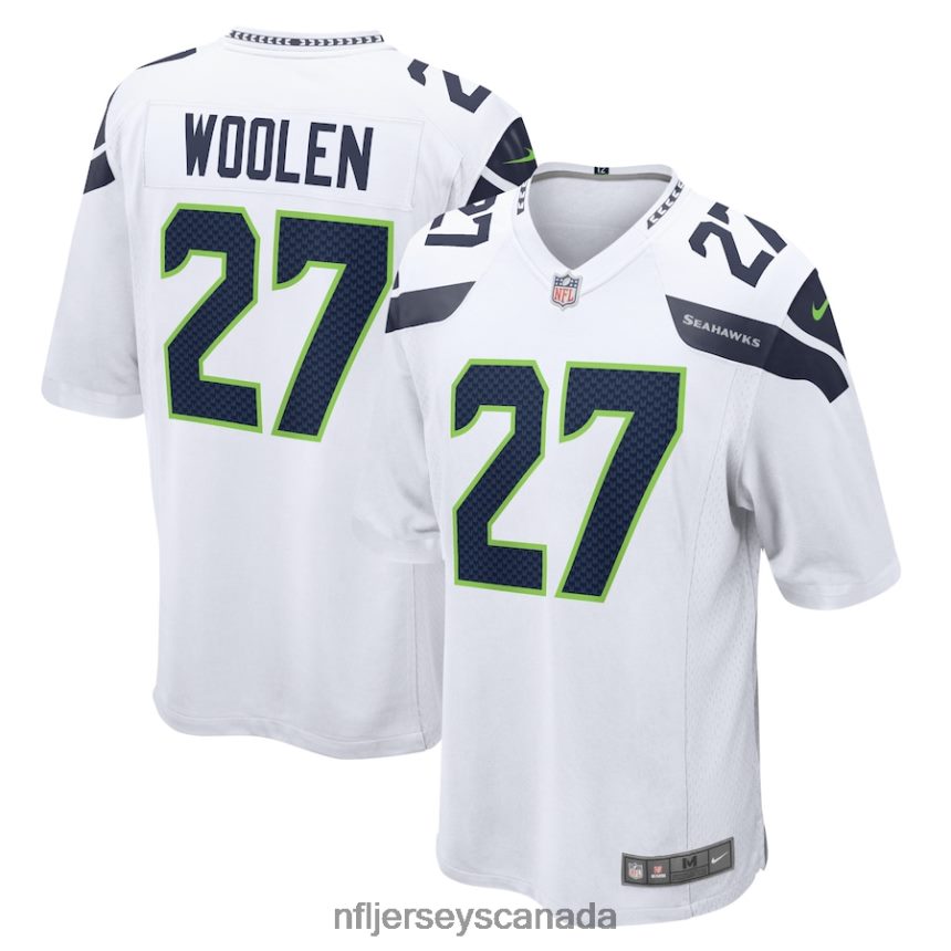 Men Seattle Seahawks Tariq Woolen Nike White Game Player Jersey Clothing NFL TBXFR63552