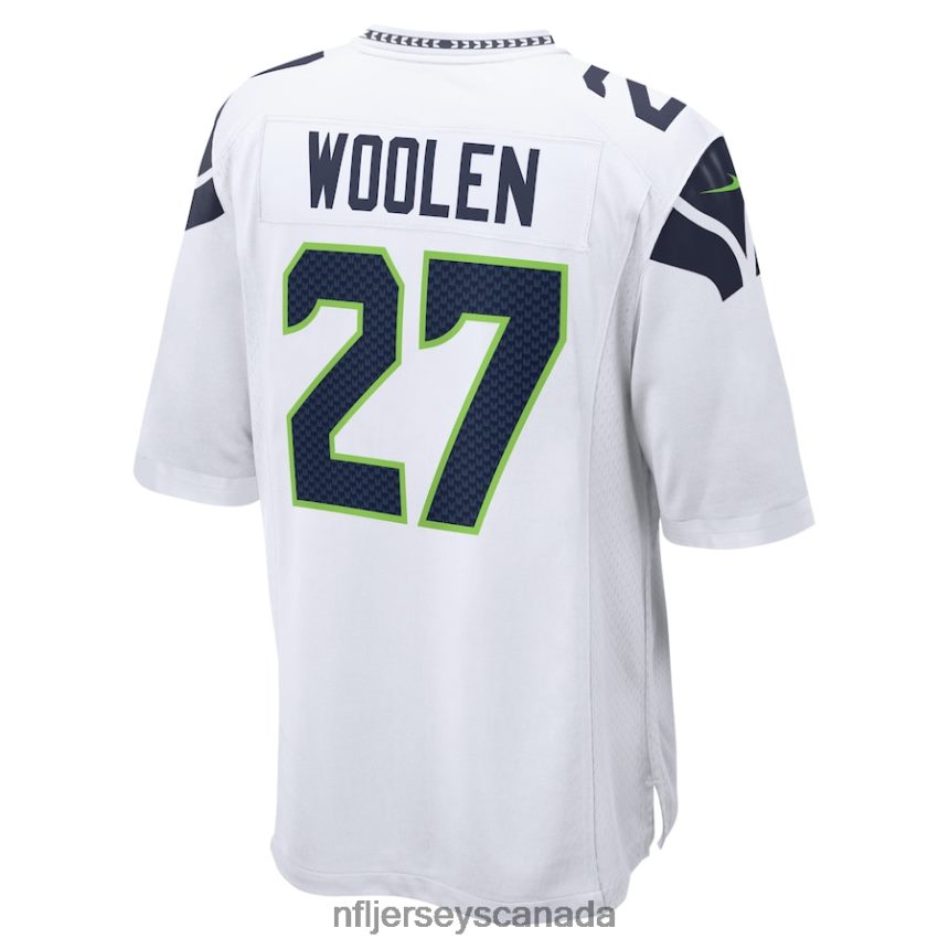 Men Seattle Seahawks Tariq Woolen Nike White Game Player Jersey Clothing NFL TBXFR63552