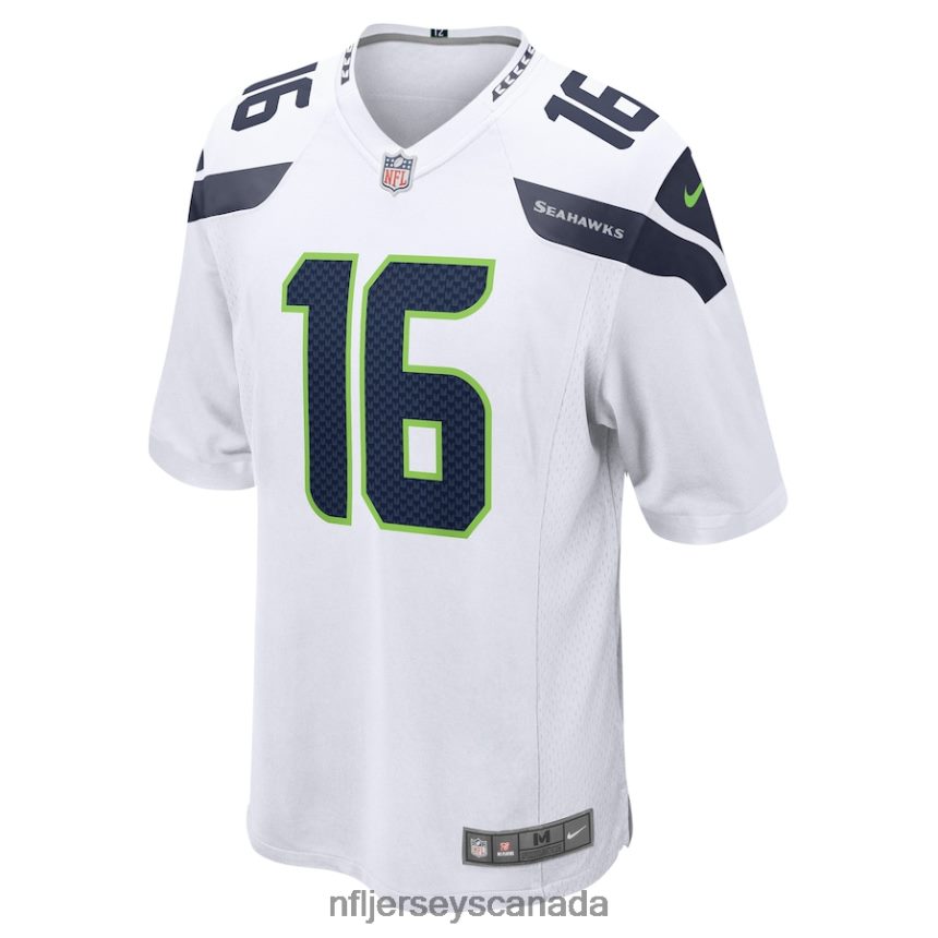 Men Seattle Seahawks Tyler Lockett Nike White Game Jersey Clothing NFL TBXFR62387