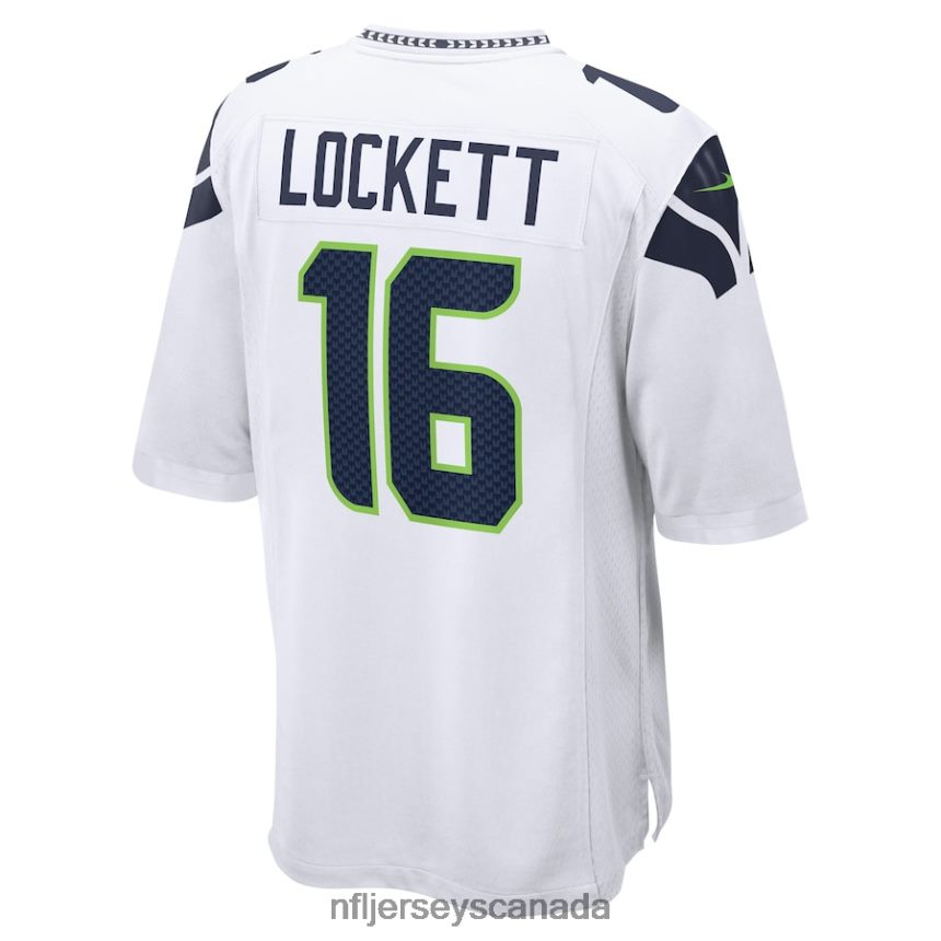 Men Seattle Seahawks Tyler Lockett Nike White Game Jersey Clothing NFL TBXFR62387