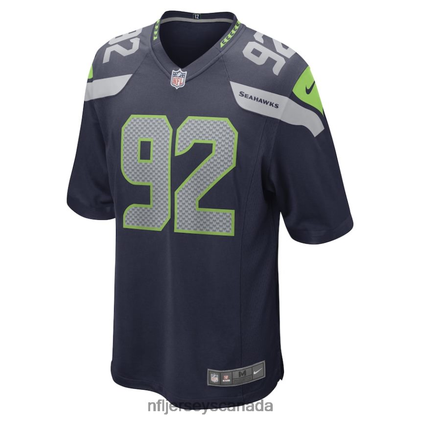 Men Seattle Seahawks Tyreke Smith Nike College Navy Game Player Jersey Clothing NFL TBXFR66900