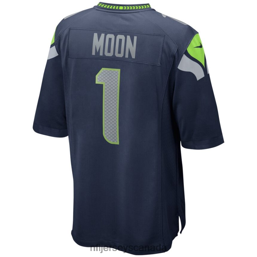 Men Seattle Seahawks Warren Moon Nike College Navy Game Retired Player Jersey Clothing NFL TBXFR62535