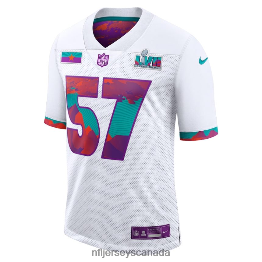 Men Super Bowl LVII Nike White Limited Jersey Clothing NFL TBXFR61014