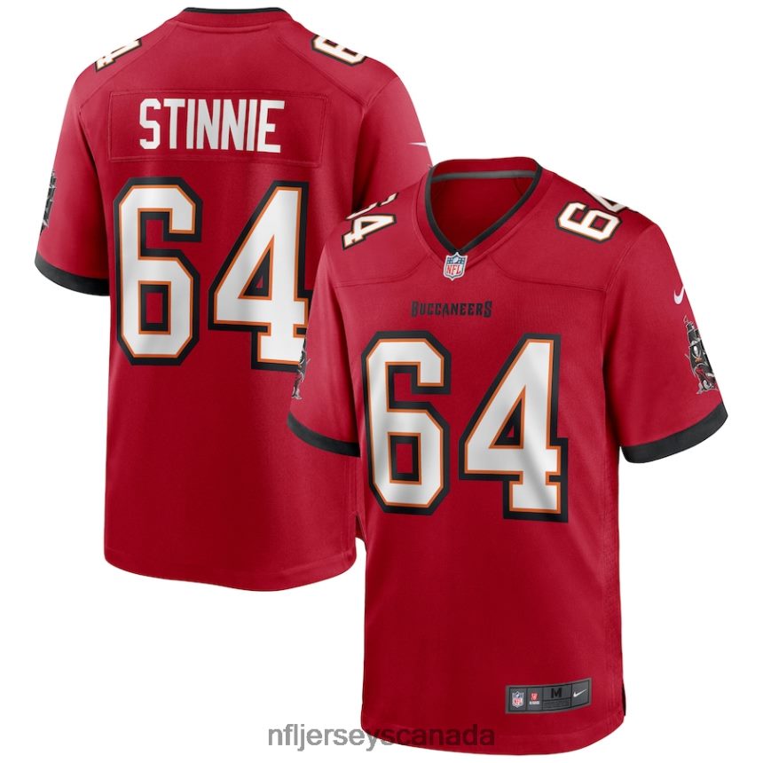 Men Tampa Bay Buccaneers Aaron Stinnie Nike Red Game Jersey Clothing NFL TBXFR66672