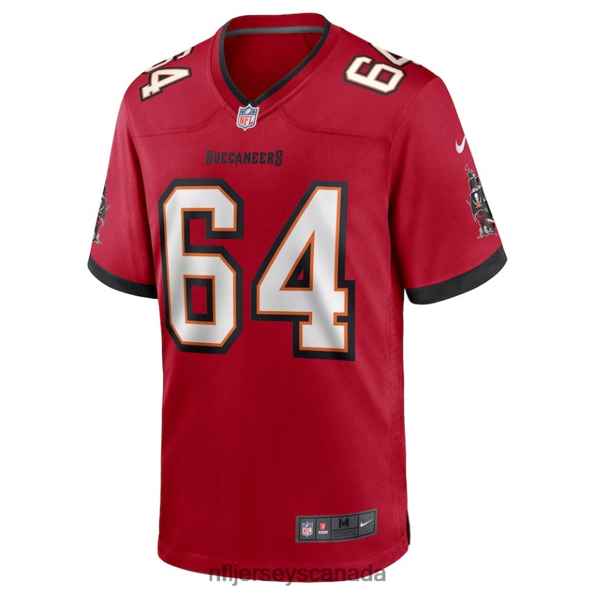 Men Tampa Bay Buccaneers Aaron Stinnie Nike Red Game Jersey Clothing NFL TBXFR66672