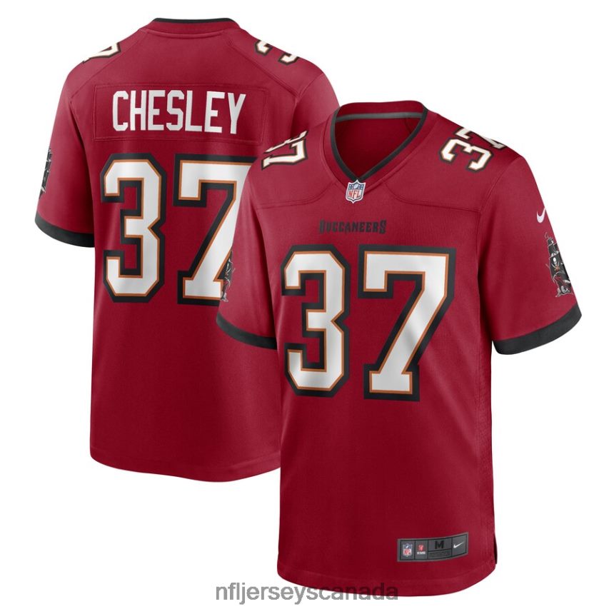 Men Tampa Bay Buccaneers Anthony Chesley Nike Red Game Player Jersey Clothing NFL TBXFR66517