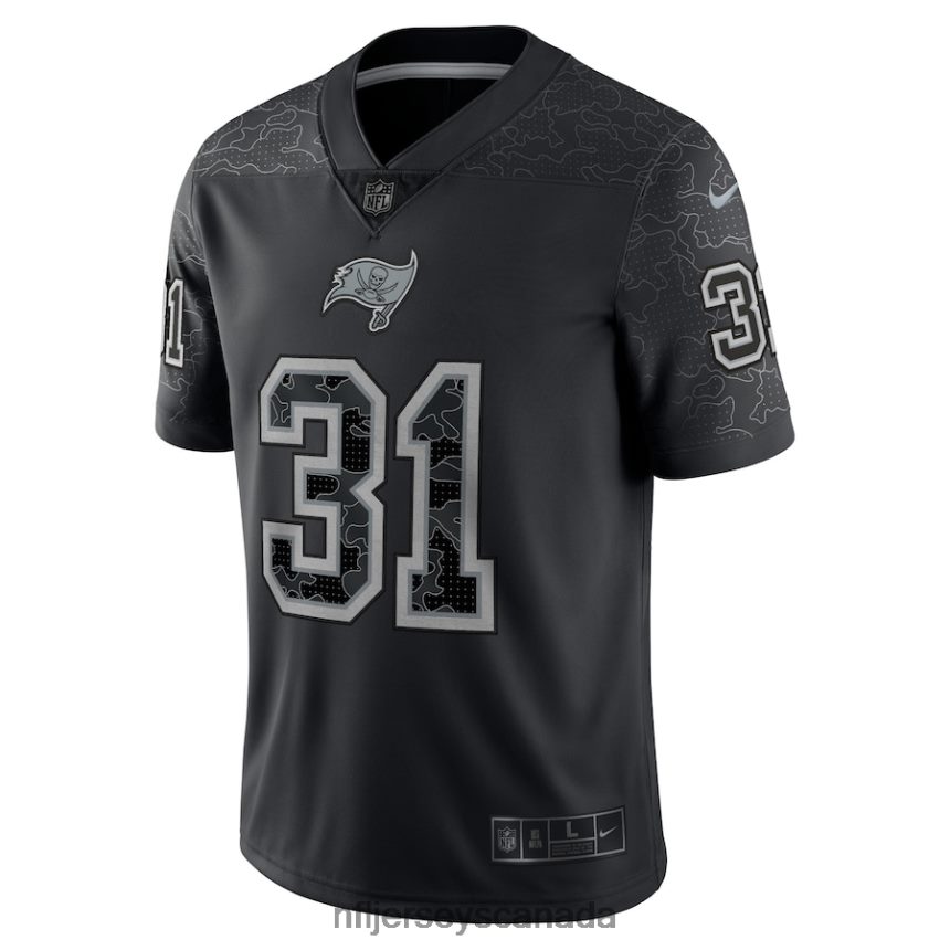 Men Tampa Bay Buccaneers Antoine Winfield Jr Nike Black RFLCTV Limited Jersey Clothing NFL TBXFR61459