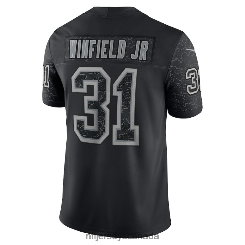 Men Tampa Bay Buccaneers Antoine Winfield Jr Nike Black RFLCTV Limited Jersey Clothing NFL TBXFR61459