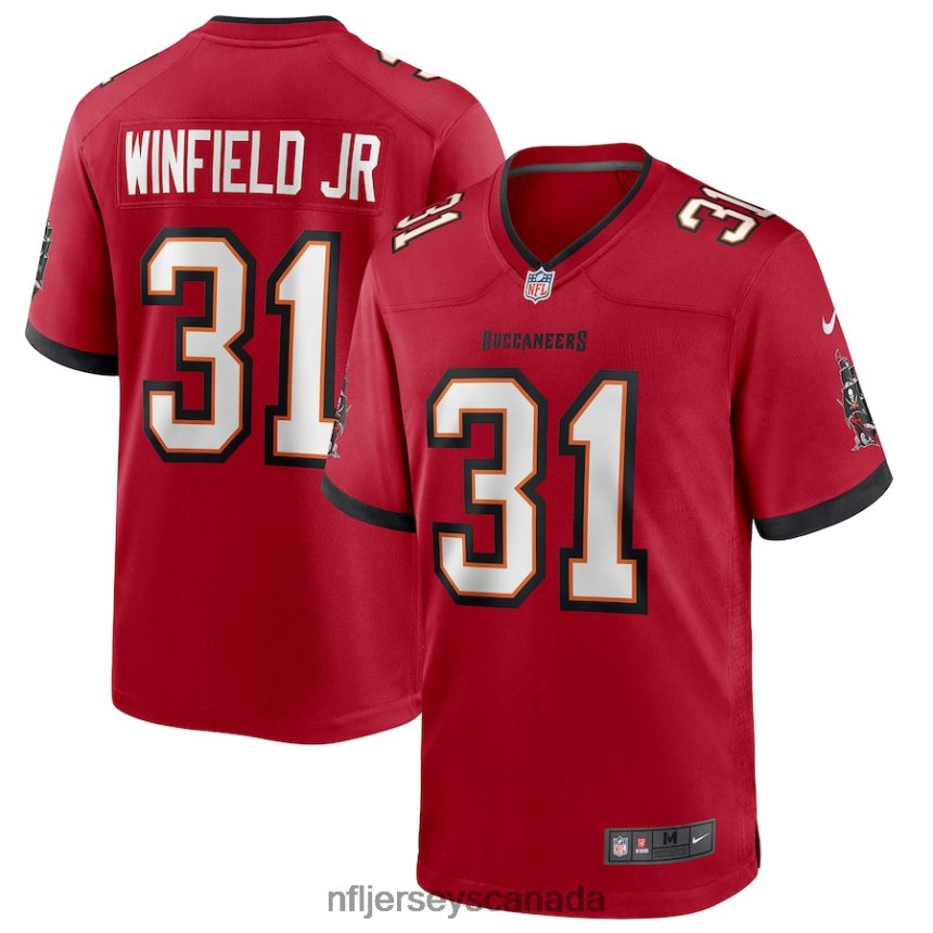 Men Tampa Bay Buccaneers Antoine Winfield Jr Nike Red Game Jersey Clothing NFL TBXFR61751