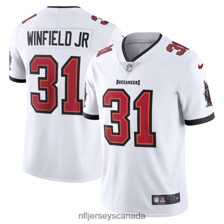 Men Tampa Bay Buccaneers Antoine Winfield Nike White Vapor Limited Player Jersey Clothing NFL TBXFR63894