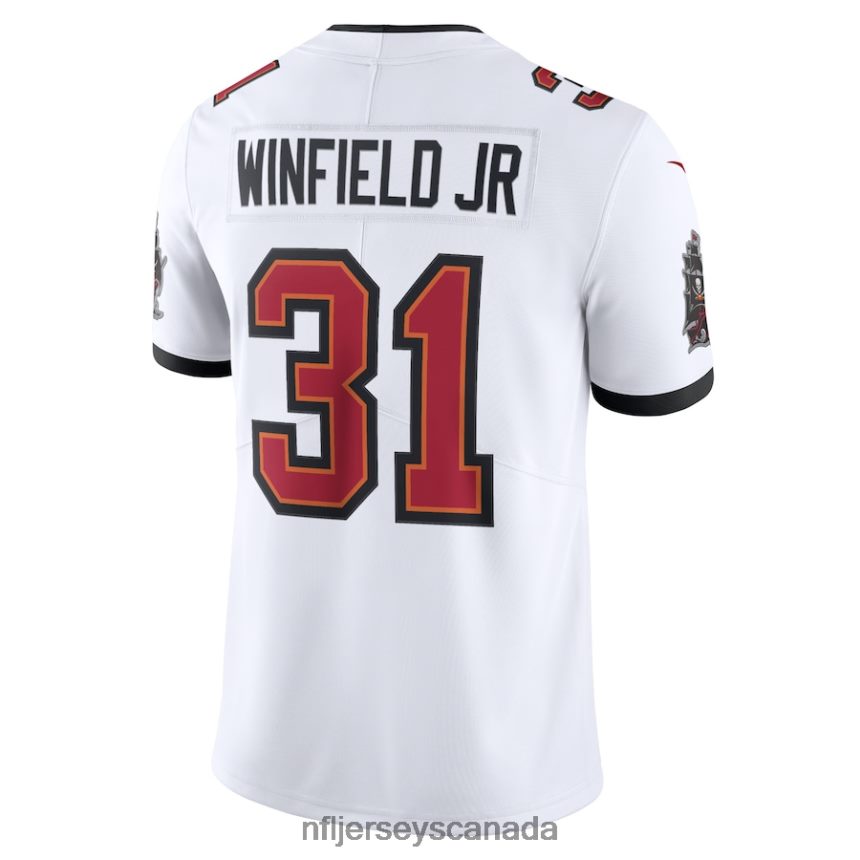 Men Tampa Bay Buccaneers Antoine Winfield Nike White Vapor Limited Player Jersey Clothing NFL TBXFR63894