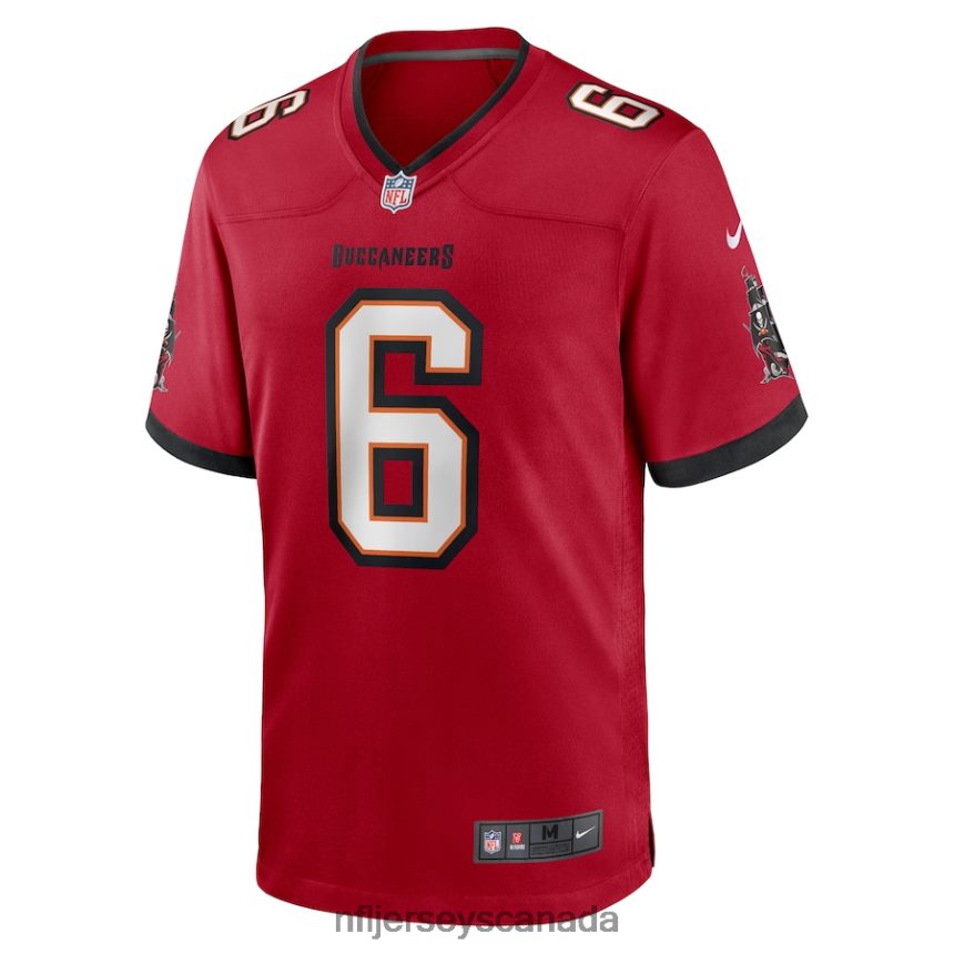 Men Tampa Bay Buccaneers Baker Mayfield Nike Red Game Jersey Clothing NFL TBXFR648