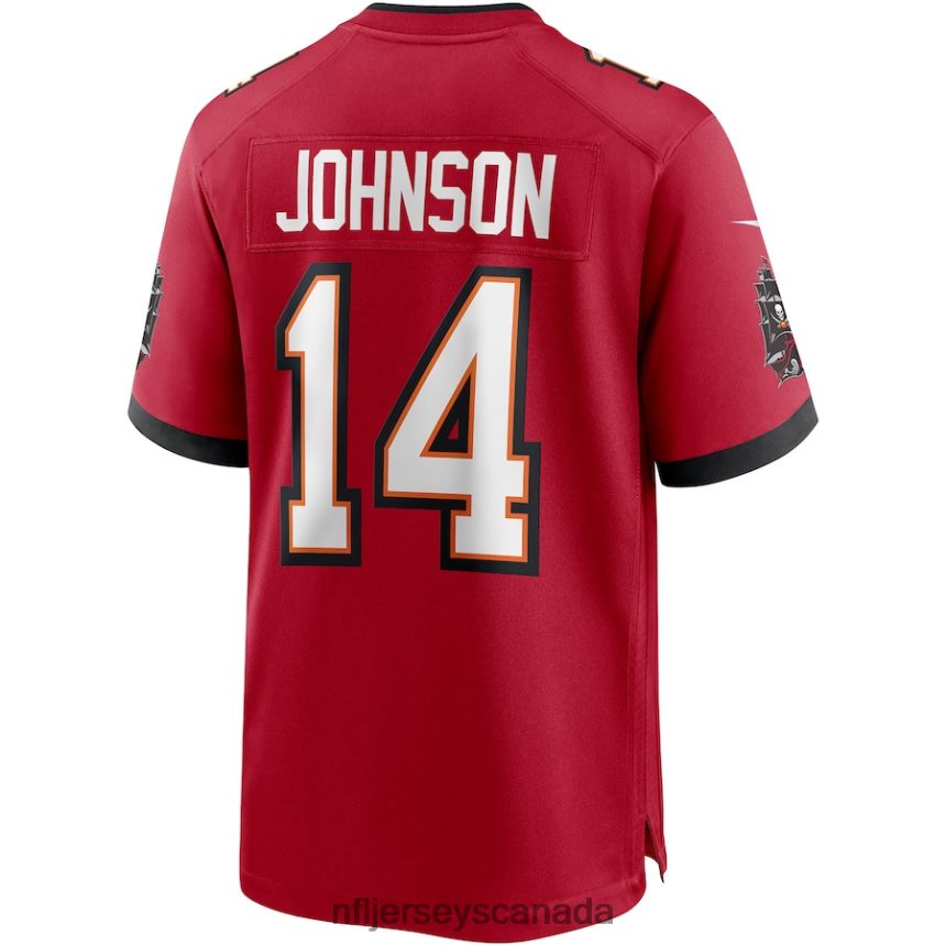 Men Tampa Bay Buccaneers Brad Johnson Nike Red Game Retired Player Jersey Clothing NFL TBXFR66058