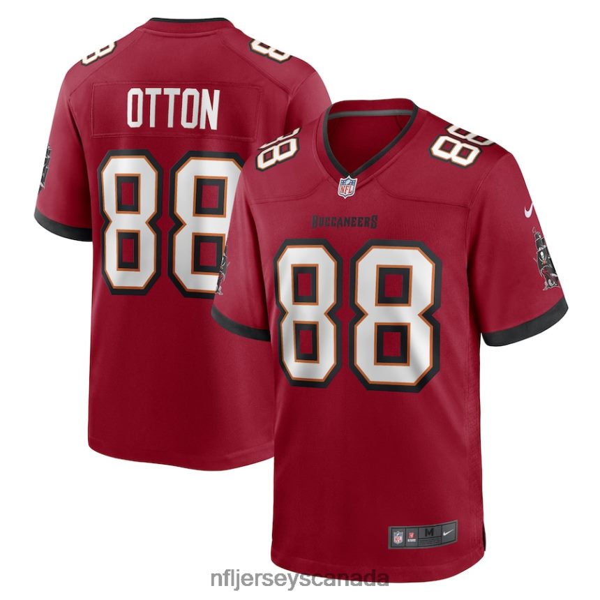 Men Tampa Bay Buccaneers Cade Otton Nike Red Game Player Jersey Clothing NFL TBXFR63017