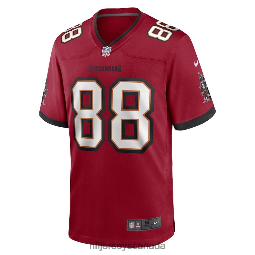 Men Tampa Bay Buccaneers Cade Otton Nike Red Game Player Jersey Clothing NFL TBXFR63017