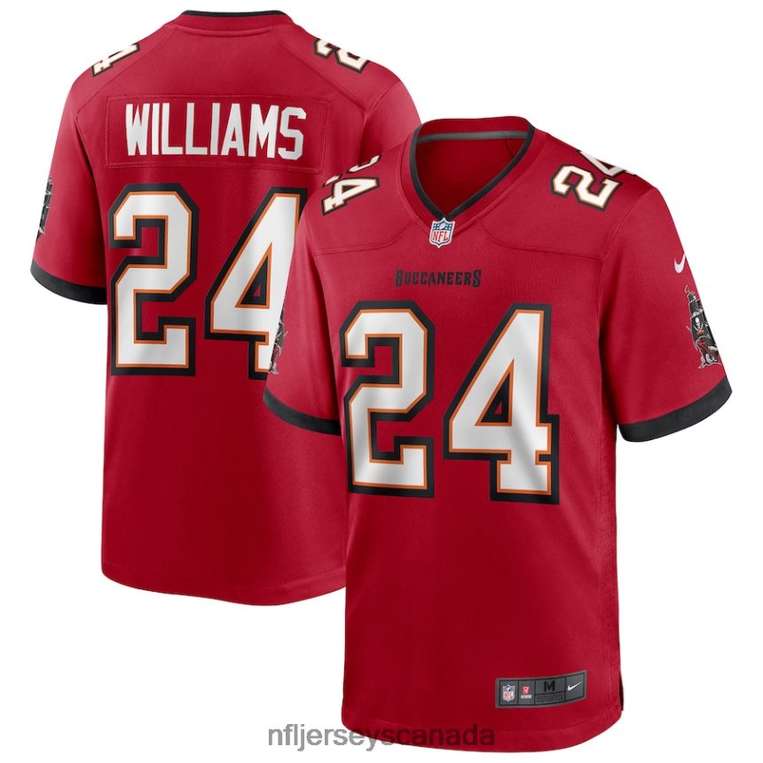 Men Tampa Bay Buccaneers Cadillac Williams Nike Red Game Retired Player Jersey Clothing NFL TBXFR64162