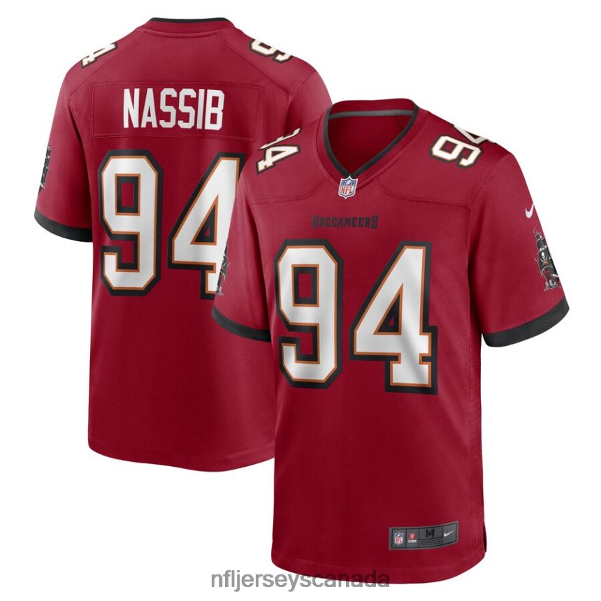 Men Tampa Bay Buccaneers Carl Nassib Nike Red Game Player Jersey Clothing NFL TBXFR61097