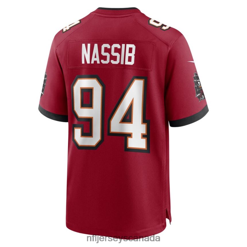 Men Tampa Bay Buccaneers Carl Nassib Nike Red Game Player Jersey Clothing NFL TBXFR61097
