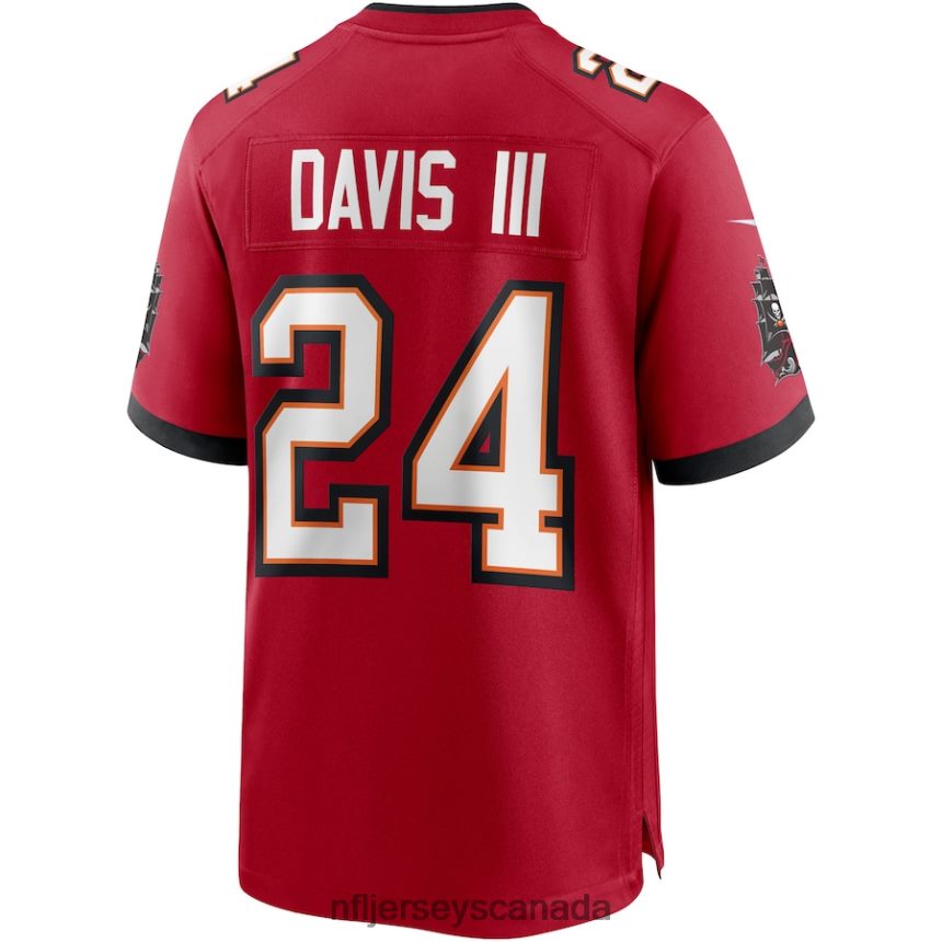 Men Tampa Bay Buccaneers Carlton Davis III Nike Red Game Player Jersey Clothing NFL TBXFR65966